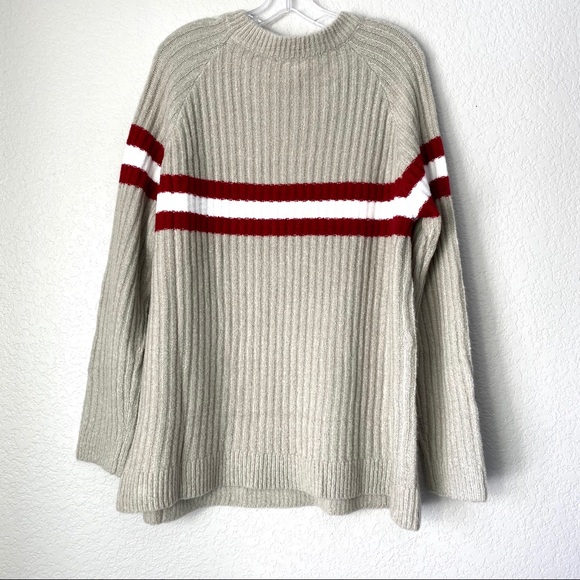 EASEL •Collegiate• Super Soft Striped Sweater NWT - Picture 5 of 8